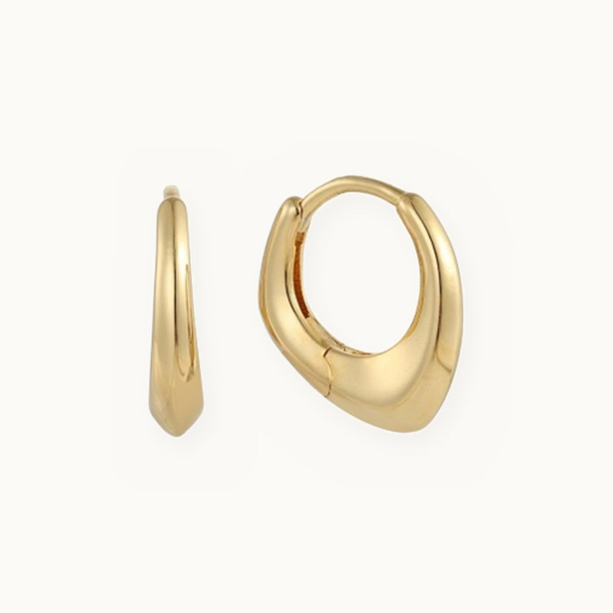 Tapered Huggie Earrings