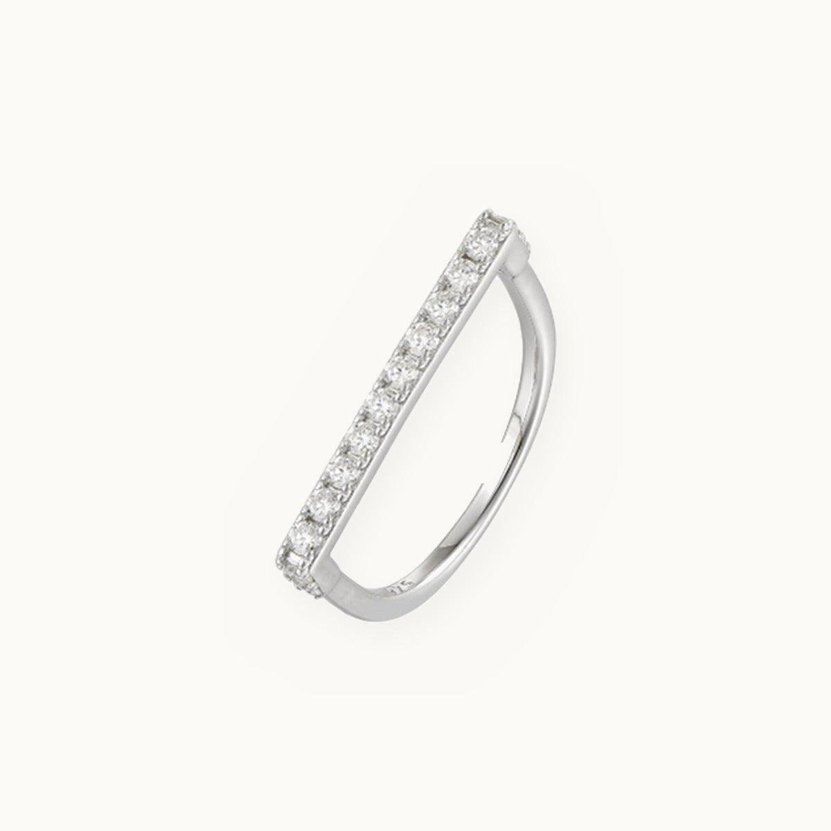 Moissanite Bar Ring