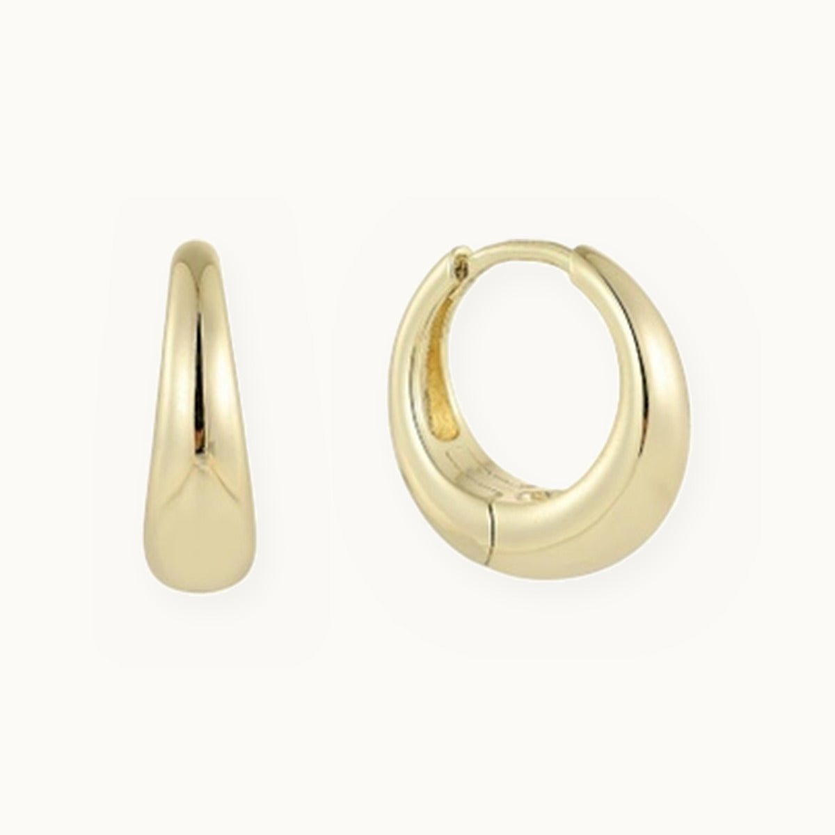 Dome Huggie Earrings