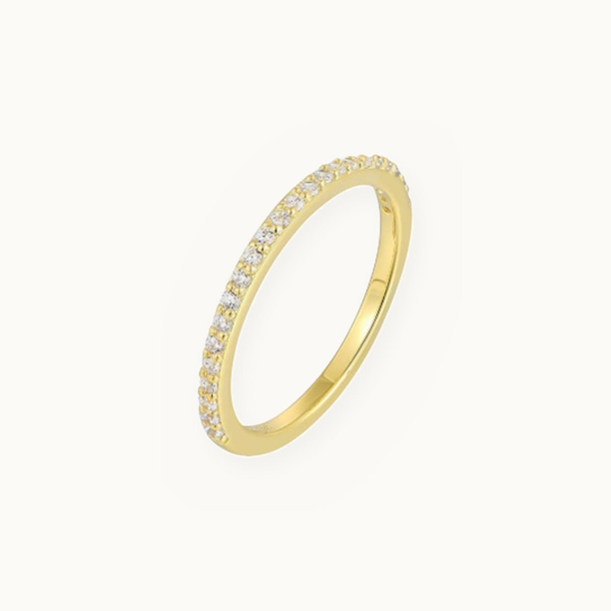 Pavé Band Ring, Moissanite