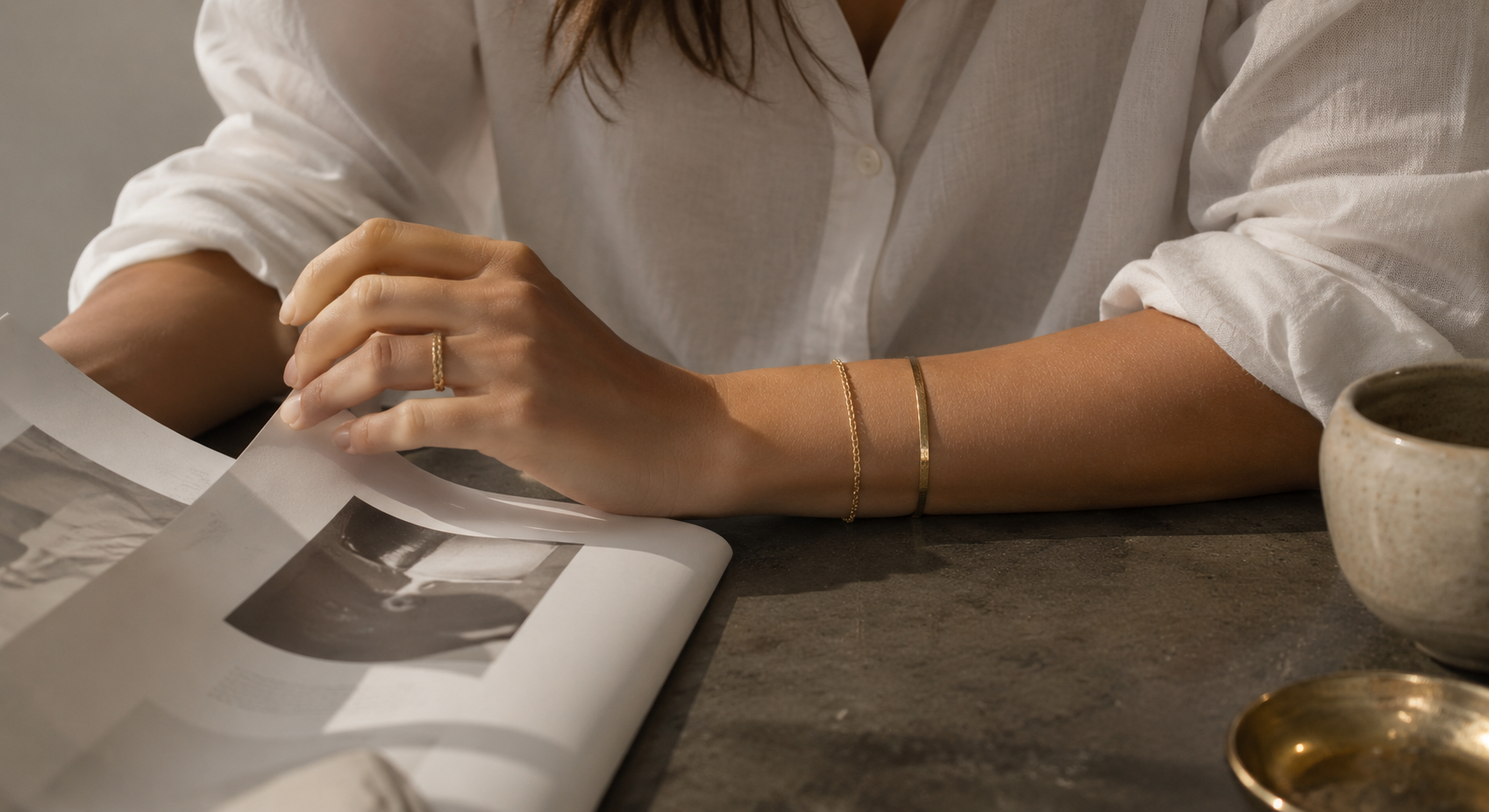 SEVORR jewelry worn in everyday life